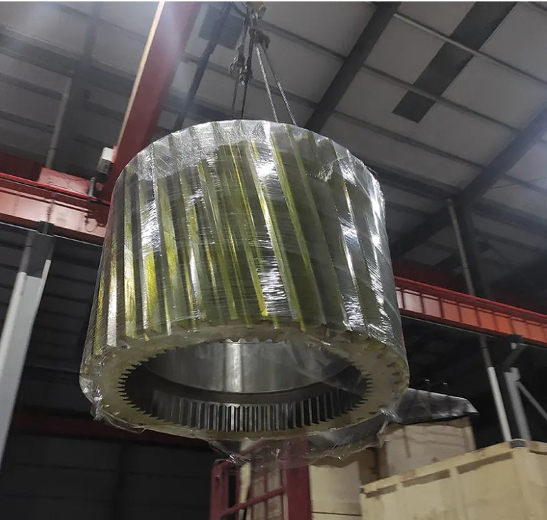 دنده های سنگین استوانه ای دنده های بزرگ برای انتقال قدرت برتر در رنگ نقره ای