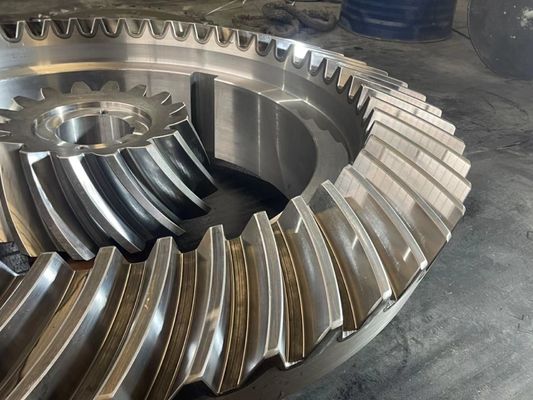 بسته بندی ماژول بزرگ ریخته سازی فولاد Bevel Gear Crusher Gear ظرفیت گشتاور بالا
